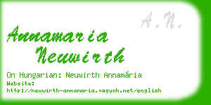 annamaria neuwirth business card